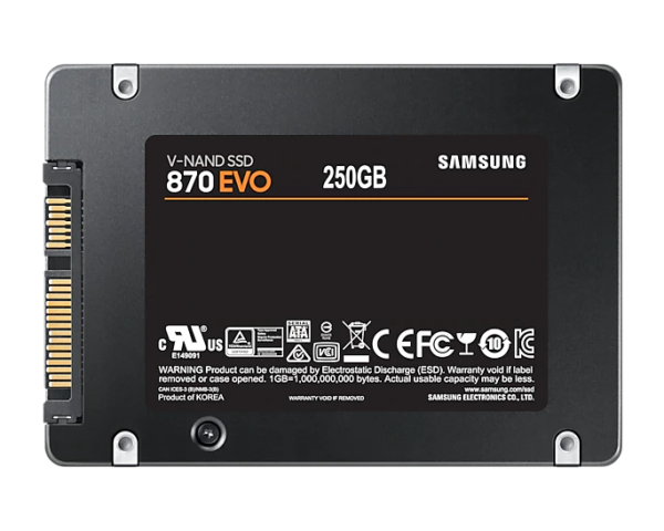Samsung SSD 250GB 870 EVO SATA III 2.5" sam2.2