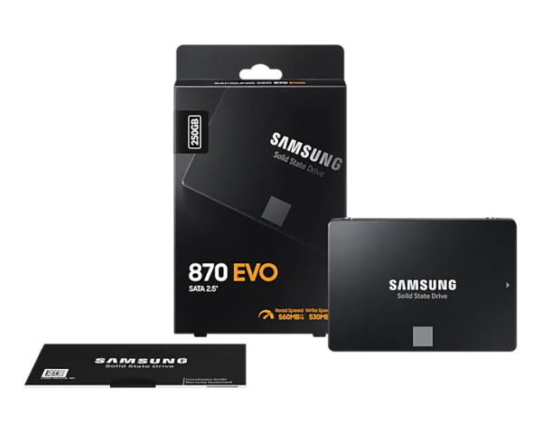 Samsung SSD 250GB 870 EVO SATA III 2.5" sam2.7