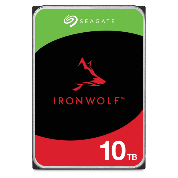 Seagate IronWolf 10TB 256MB Cache 3.5" HDD ironwolf 10tb front product detail image