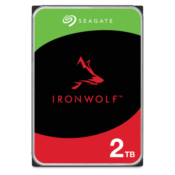 Seagate IronWolf 2TB 256MB Cache 3.5" HDD ironwolf 2tb front product detail image