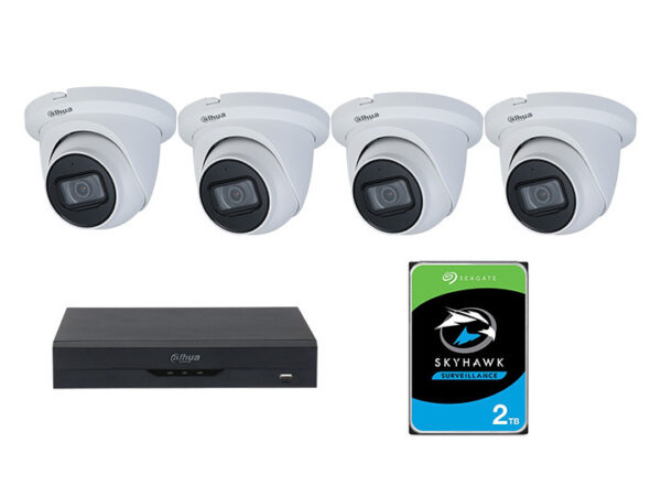 Dahua 4Ch 2MP Dome CCTV 2TB Kit COMBINED PACKAGE 2