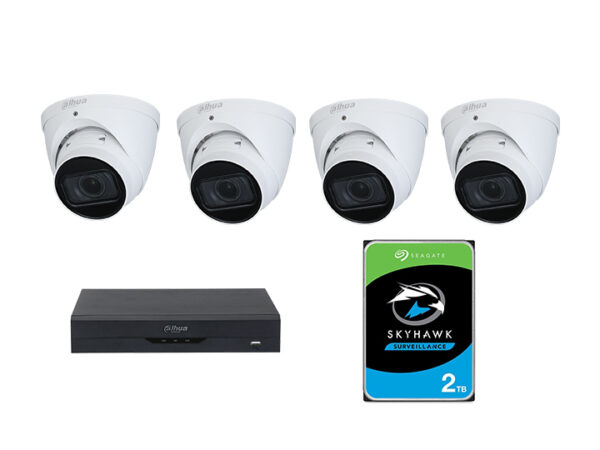Dahua 4Ch 5MP Turret CCTV 2TB Kit COMBINED PACKAGE 3