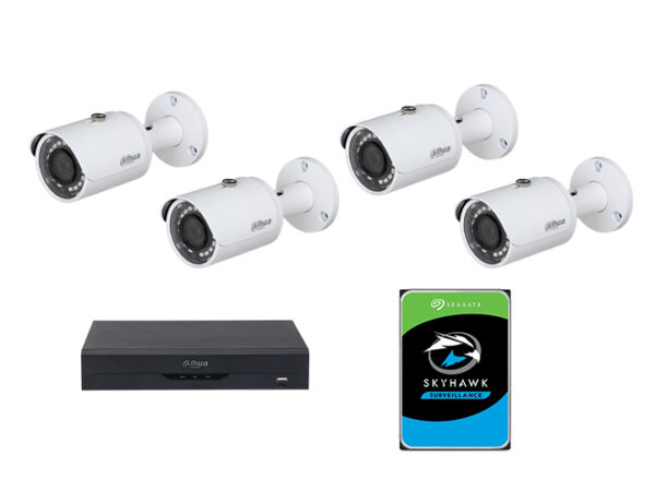 Dahua 4Ch 4MP Bullet CCTV 1TB Kit COMBINED PACKAGE 5