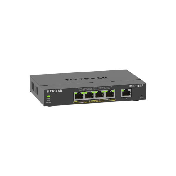 Netgear 5 SOHO Plus PoE+ Gigabit Ethernet Switch 120W GS305EPP 100AUS 4