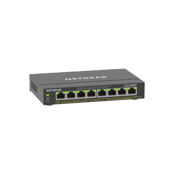 Netgear 8 SOHO Plus PoE+ Gigabit Ethernet Switch 63W GS308EP 100AUS 4