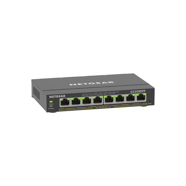 Netgear 8 SOHO Plus PoE+ Gigabit Ethernet Switch 123W GS308EPP 100AUS 4