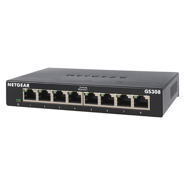 Netgear 8 Port SOHO Gigabit Switch GS308 29Aug18 left