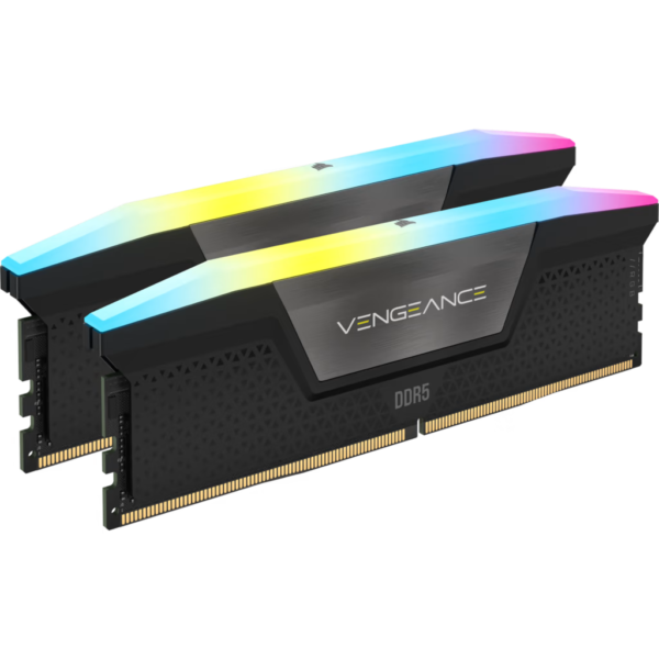 Corsair Vengeance 64G DDR5 RGB VENGEANCE RGB 64GB 2x32GB DDR5 DRAM 5200MHz C40 Memory Kit Black 0