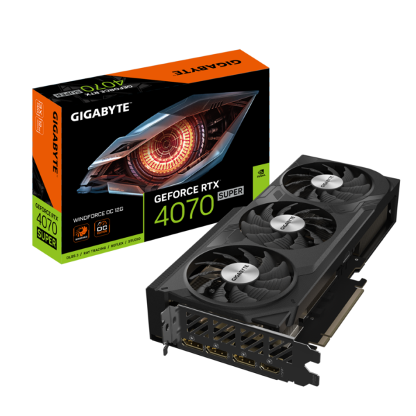 Gigabyte RTX 4070 Super WF OC 12GB GeForce RTX 8482 4070 SUPER WINDFORCE OC 12G 01