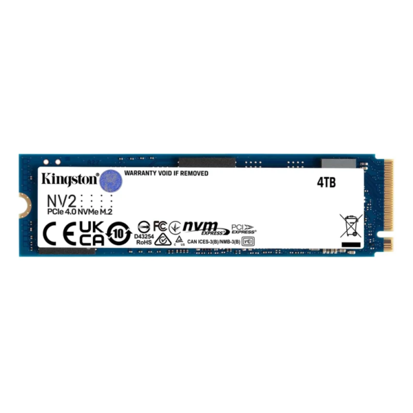 Kingston NV2 4TB nVME kingston nv2 4tb pcie 40 nvme m2 2280 ssd snv2s4000g ac62058 56019