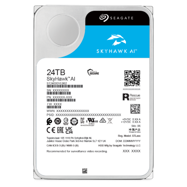 SG SkyHawk AI 24TB 256MB 3.5" skyhawk ai 24tb back