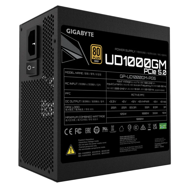 Gigabyte 1000W 80 Plus Gold image 1ZCZC