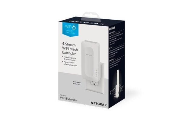 Netgear AX1600 4-Stream WiFi 6 Mesh Extender Box EAX12 AU tcm159 123826