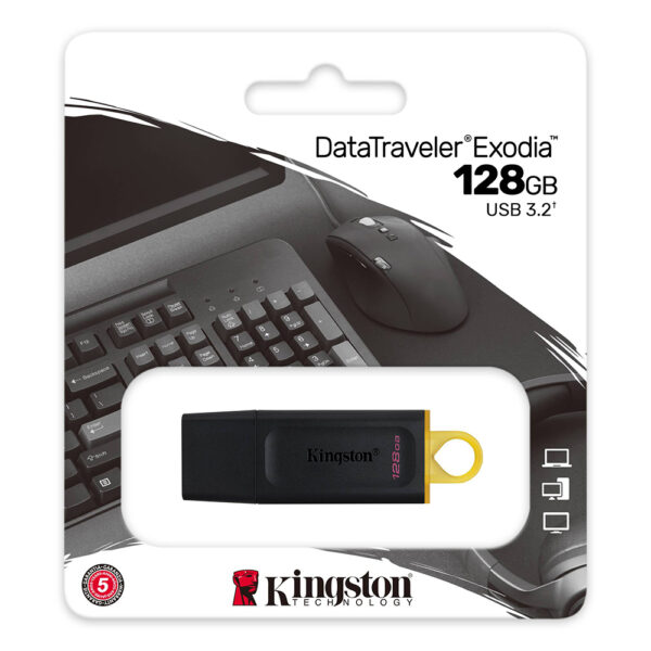Kingston DataTraveler Exodia 128GB USB 3.2 Gen 1 Flash Drive DTX 128GB 3