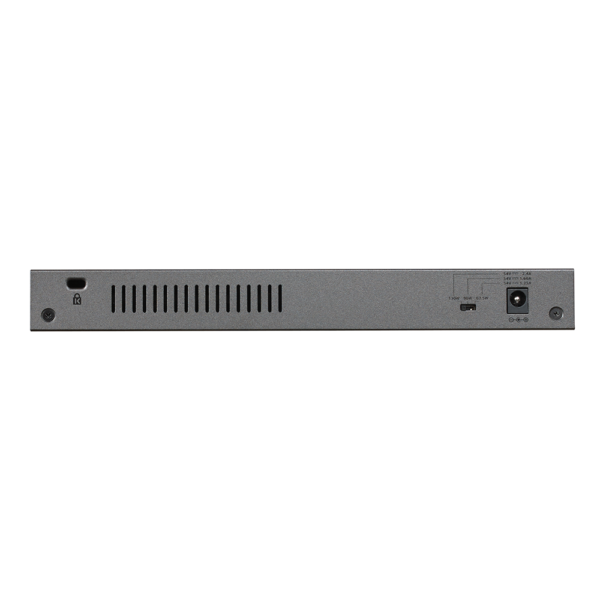 Netgear 8 PORT Gigabit POE+ 123W Switch GS108PP 28Aug17 back