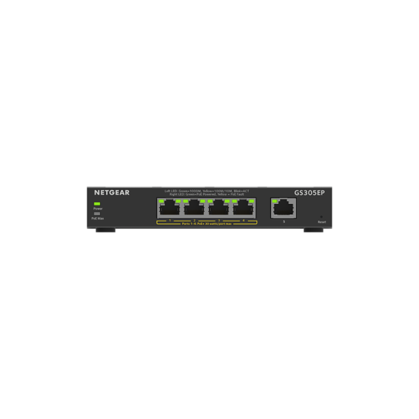 Netgear 5 Port SOHO Plus PoE+ Gigabit Ethernet Switch 63W GS305EP 3