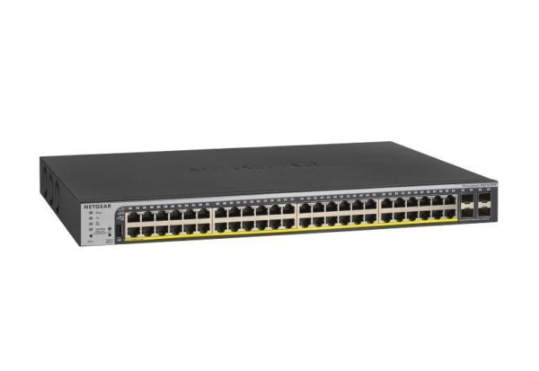 Netgear GS752TPP 48-Port Gigabit PoE+ Smart Managed Pro Switch with 4 SFP Ports GS752TPP 100AJS 1