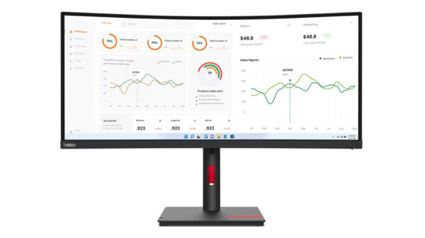 Lenovo ThinkVision T34w-30 34" WQHD Monitor ThinkVision T34w 30 CT2 01