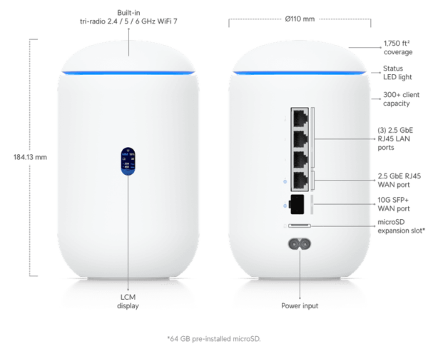 Ubi Unifi Dream Router WiFi7 UBI UDR7 2