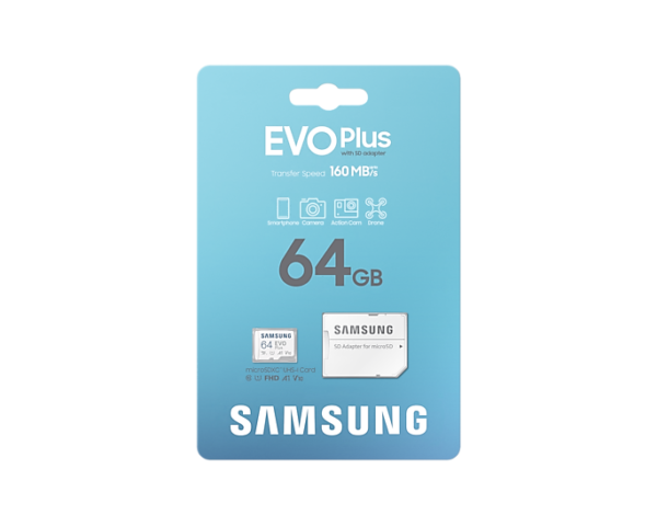 SAMSUNG EVO PLUS mSD 64GB image3 1