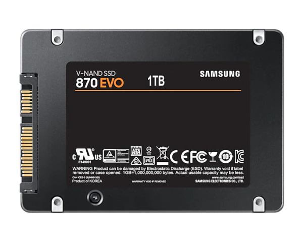 Samsung SSD 1TB 870 EVO SATA III 2.5" sam4.2