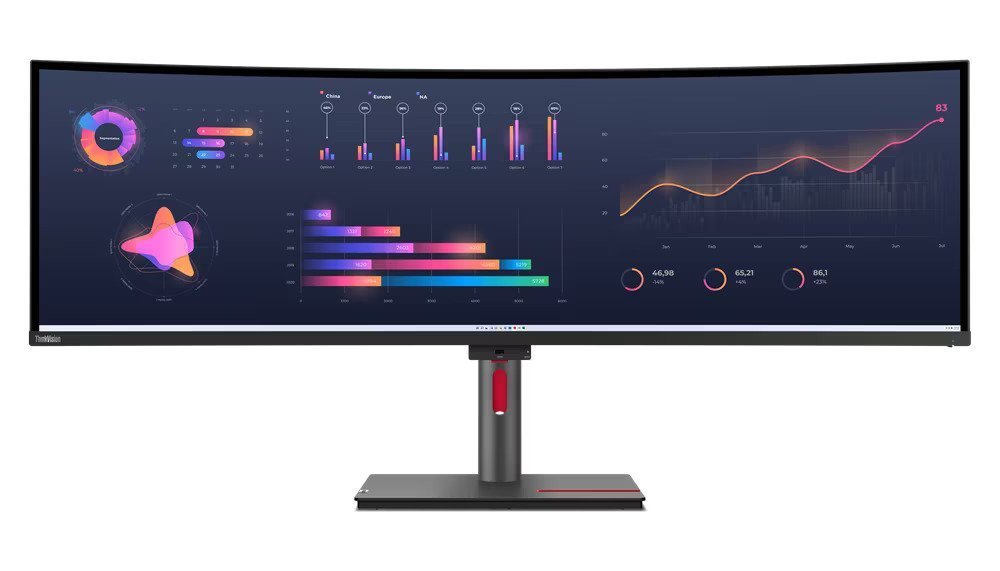 Lenovo ThinkVision P49w-30 49" Curved Monitor (63DBRAR1AU) 3 Lenovo ThinkVision P49w-30 49" Curved Monitor (63DBRAR1AU) - Image 3