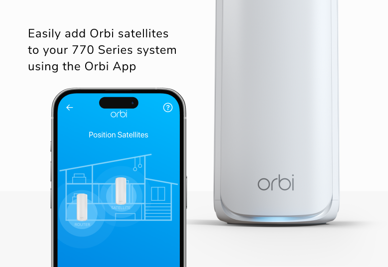 Orbi 770 BE11000 Tri Mesh WiFi (RBE770-100APS) 4 Orbi 770 BE11000 Tri Mesh WiFi (RBE770-100APS) - Image 4