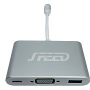 SPEED USB TYPE-C - DSUB/USB/PD Adapter (CAB-USBC-HUB/DUP)