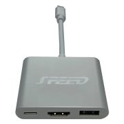 SPEED USB TYPE-C - HDMI/USB/PD Adapter (CAB-USBC-HUB/HUP)
